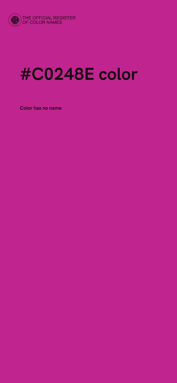 #C0248E color image