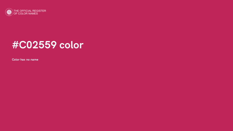 #C02559 color image