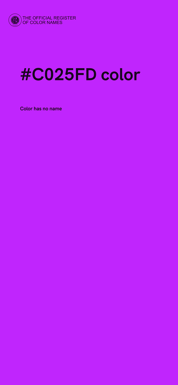 #C025FD color image