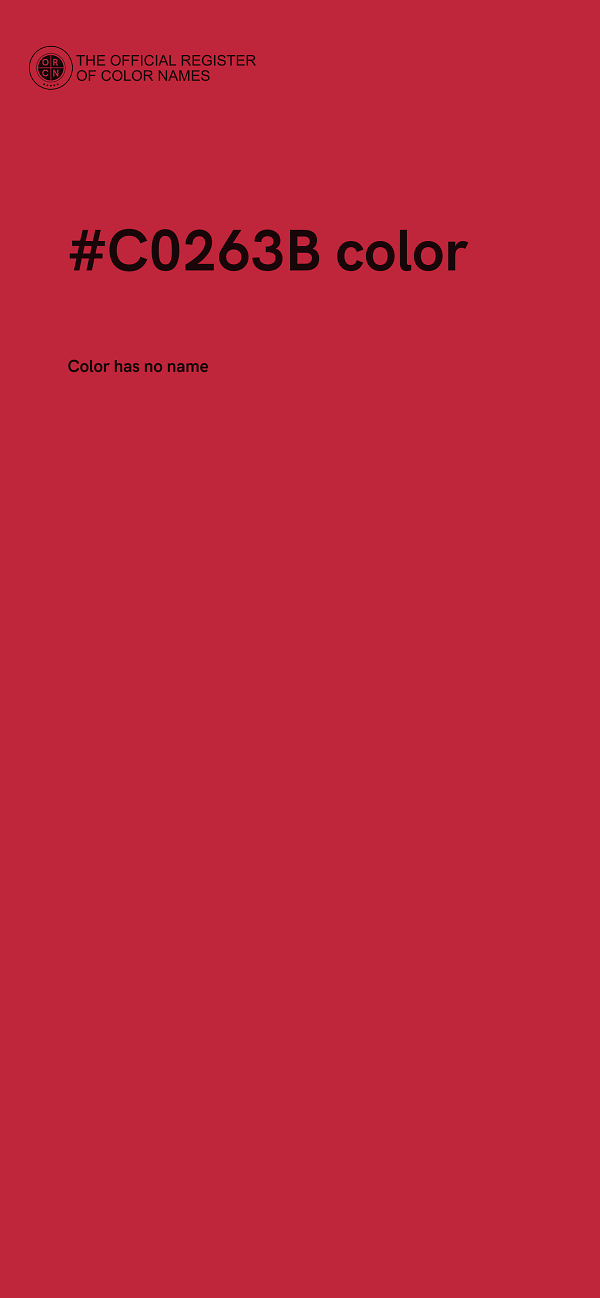 #C0263B color image