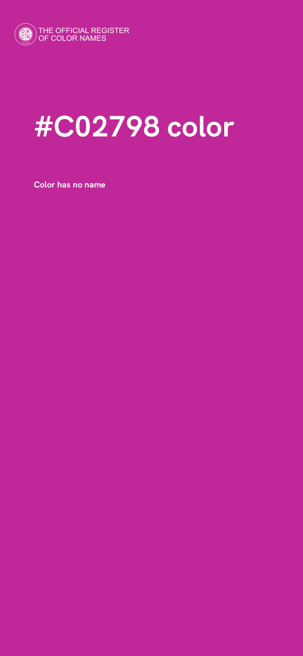 #C02798 color image