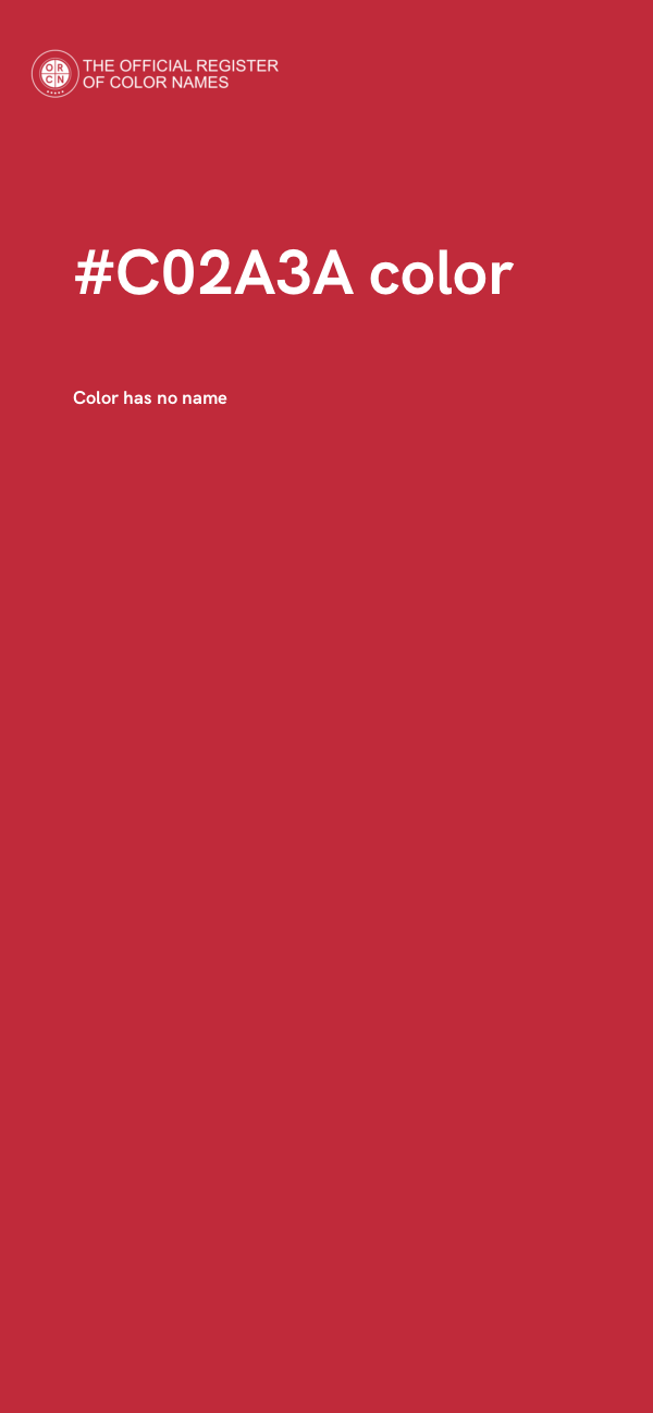 #C02A3A color image