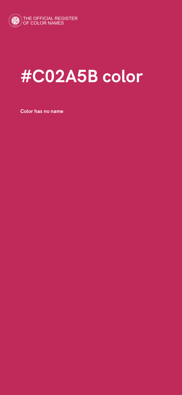 #C02A5B color image