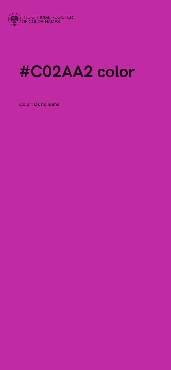 #C02AA2 color image