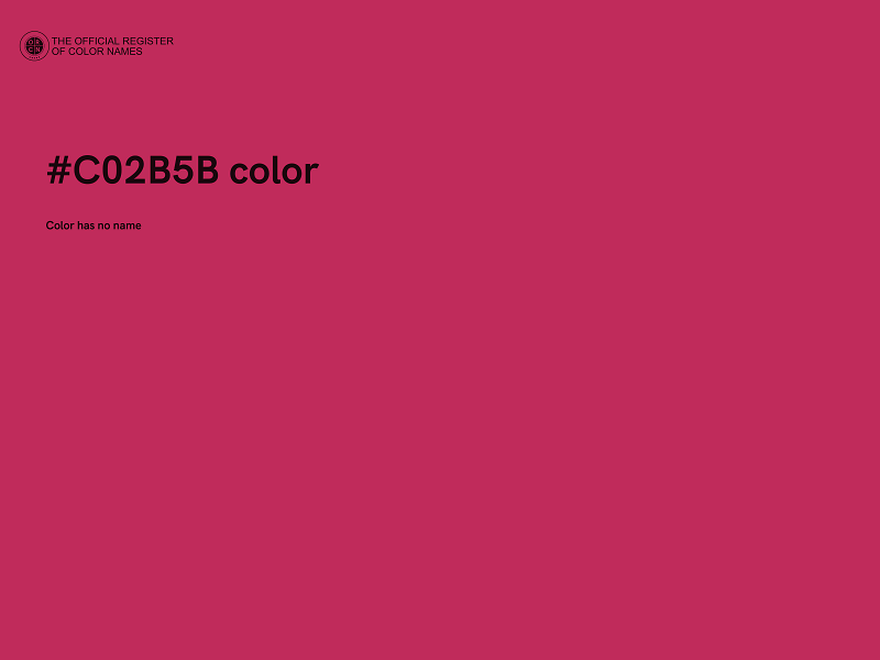 #C02B5B color image