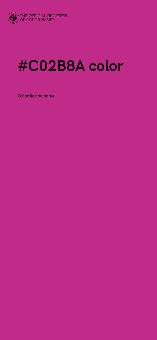 #C02B8A color image