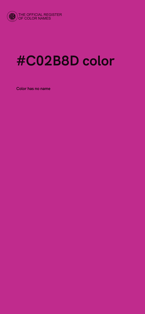 #C02B8D color image