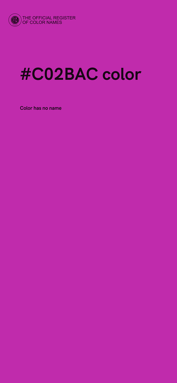 #C02BAC color image
