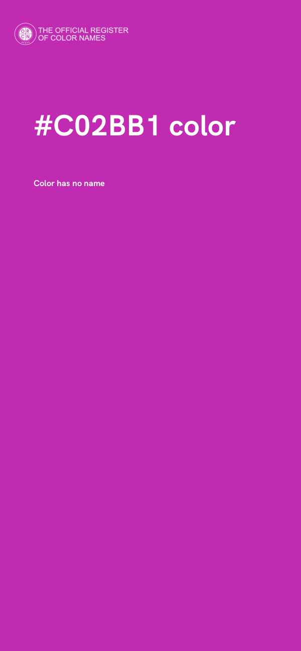 #C02BB1 color image