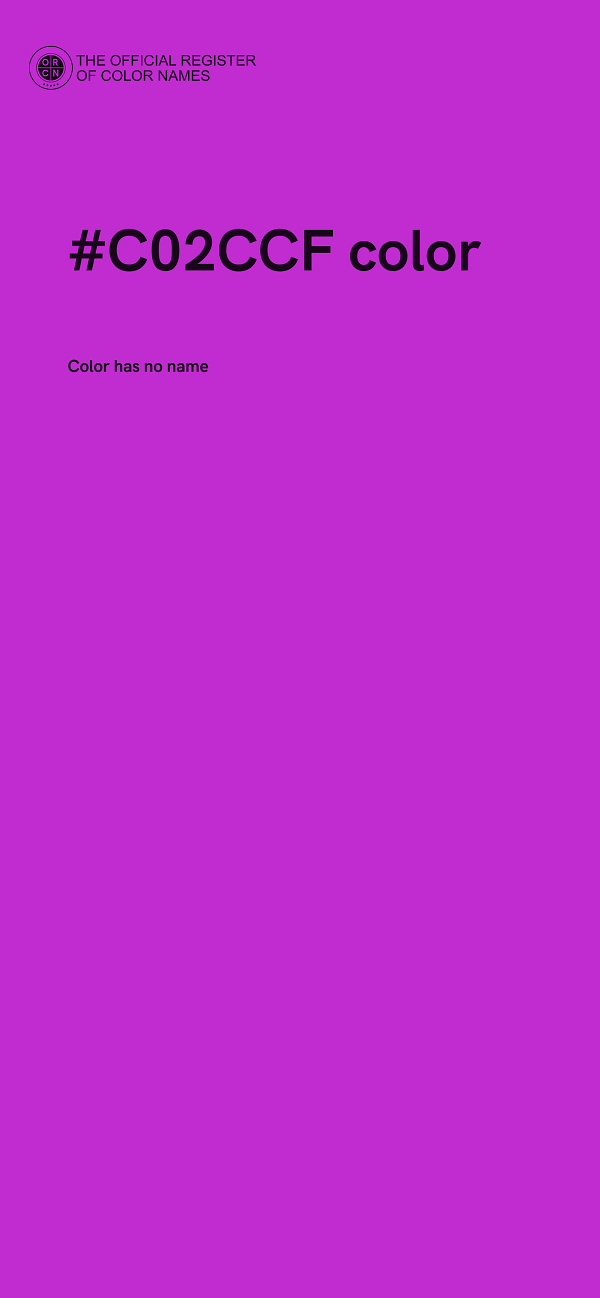 #C02CCF color image