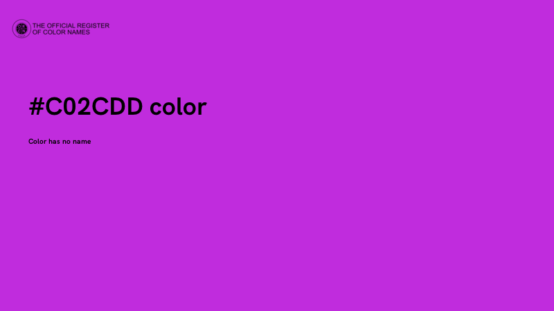 #C02CDD color image