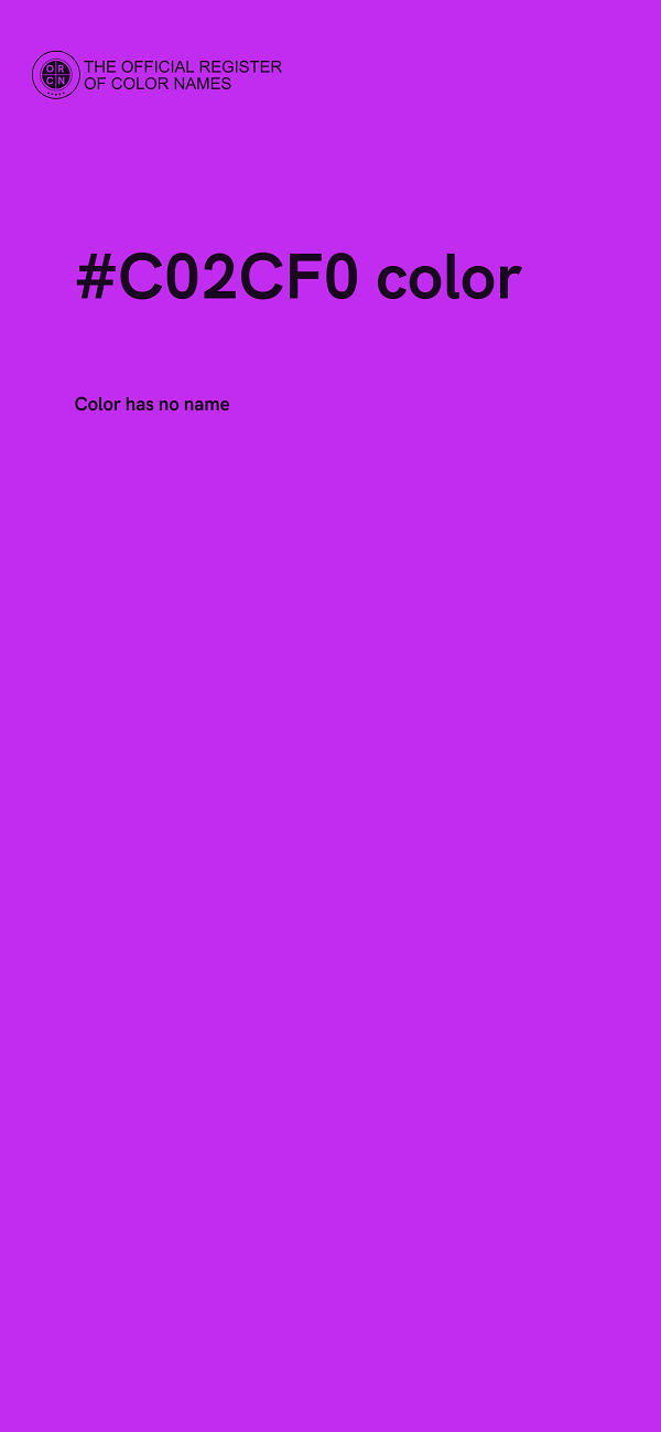 #C02CF0 color image