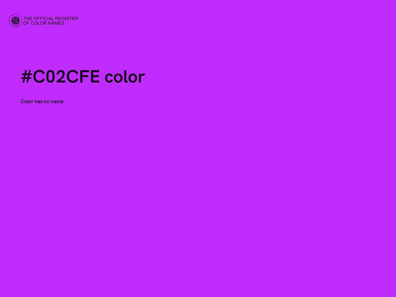 #C02CFE color image