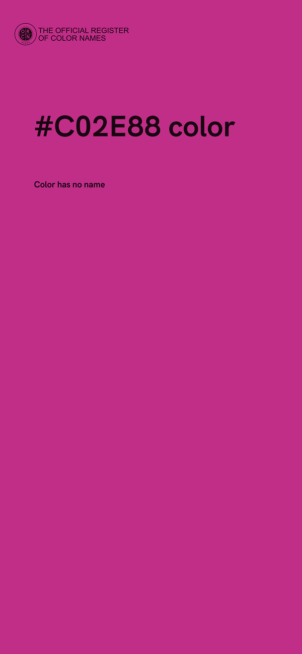 #C02E88 color image
