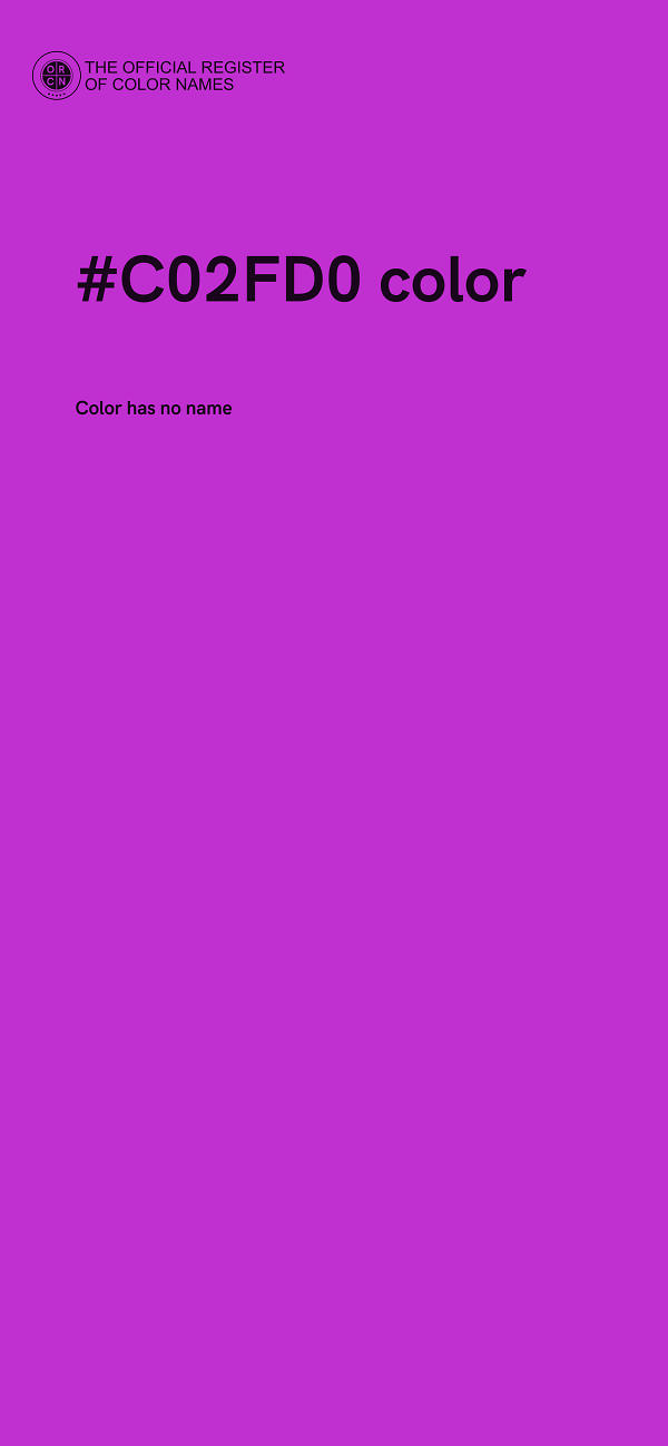 #C02FD0 color image