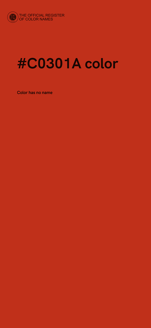 #C0301A color image