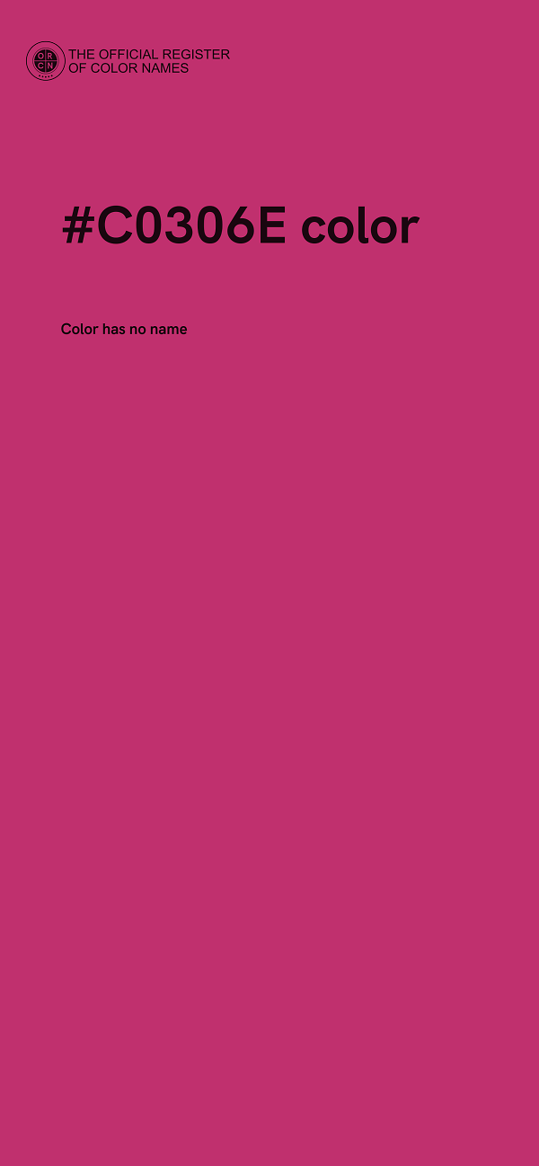 #C0306E color image