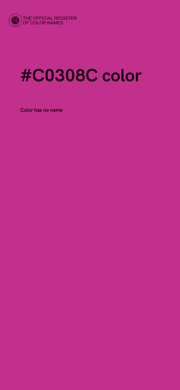 #C0308C color image