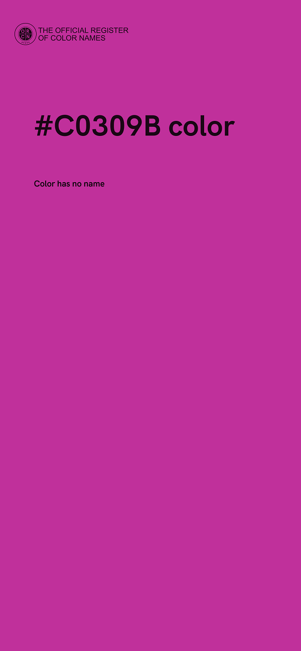 #C0309B color image