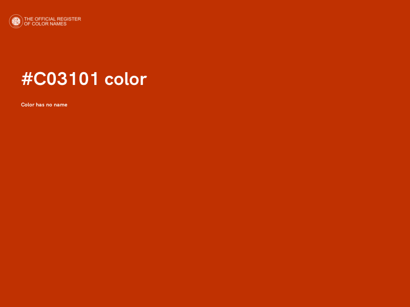 #C03101 color image