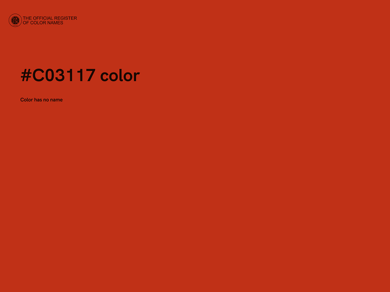 #C03117 color image