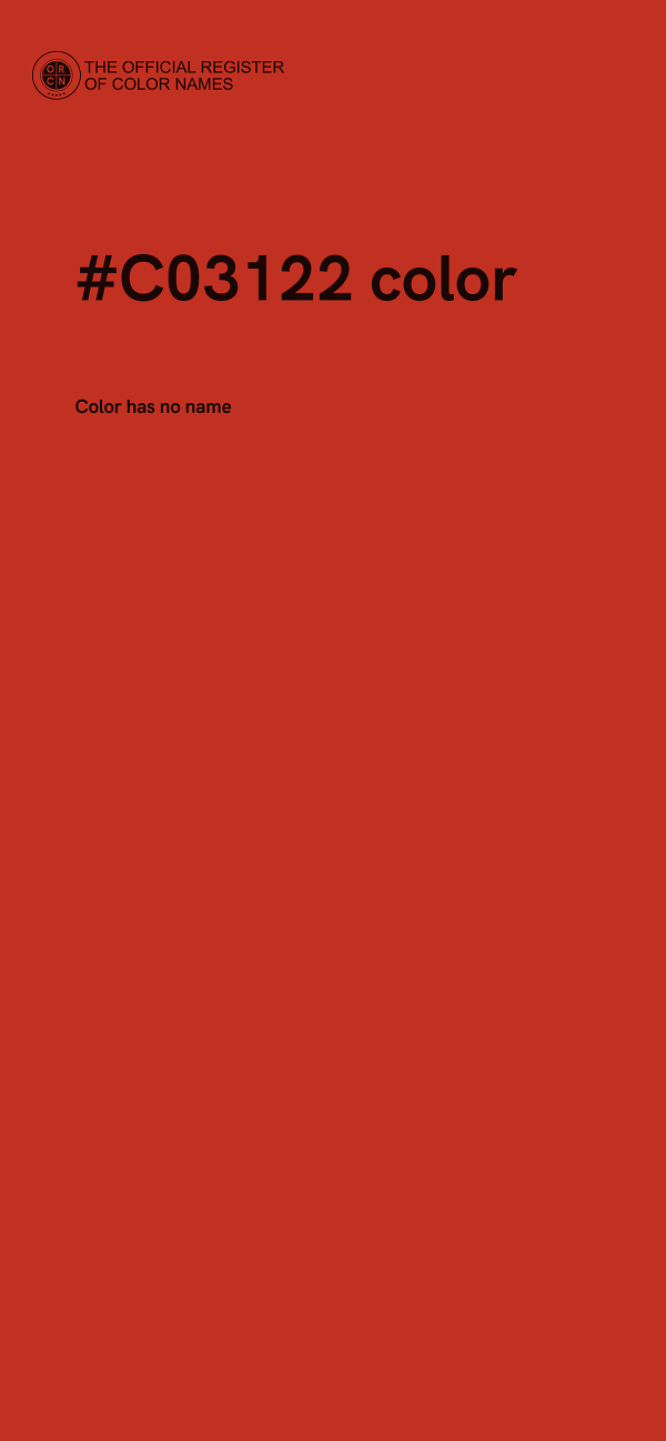 #C03122 color image