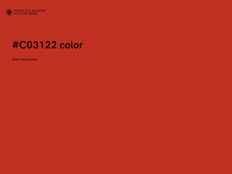 #C03122 color image