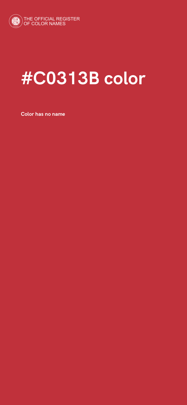 #C0313B color image