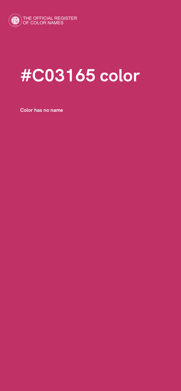 #C03165 color image