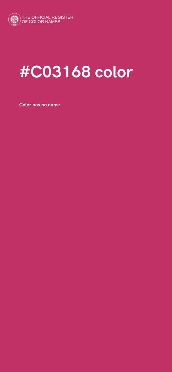 #C03168 color image
