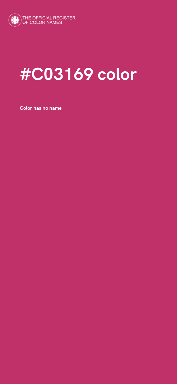 #C03169 color image