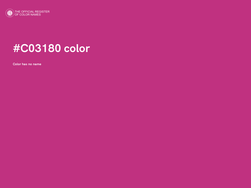 #C03180 color image