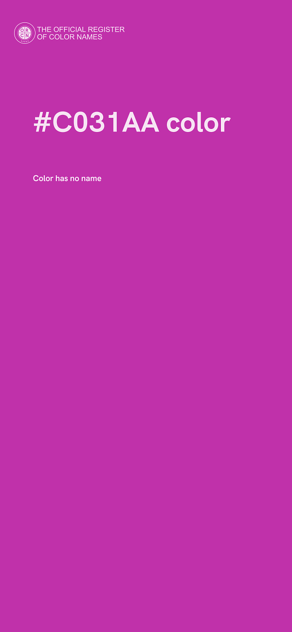 #C031AA color image