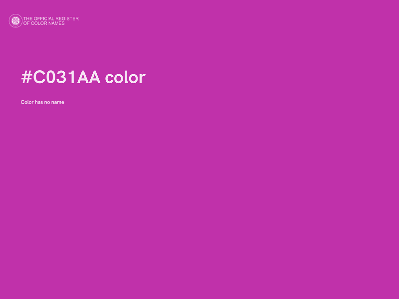 #C031AA color image