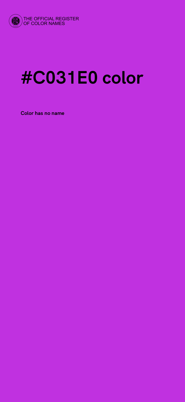 #C031E0 color image