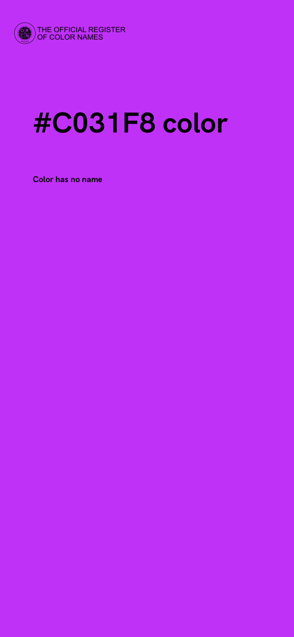 #C031F8 color image