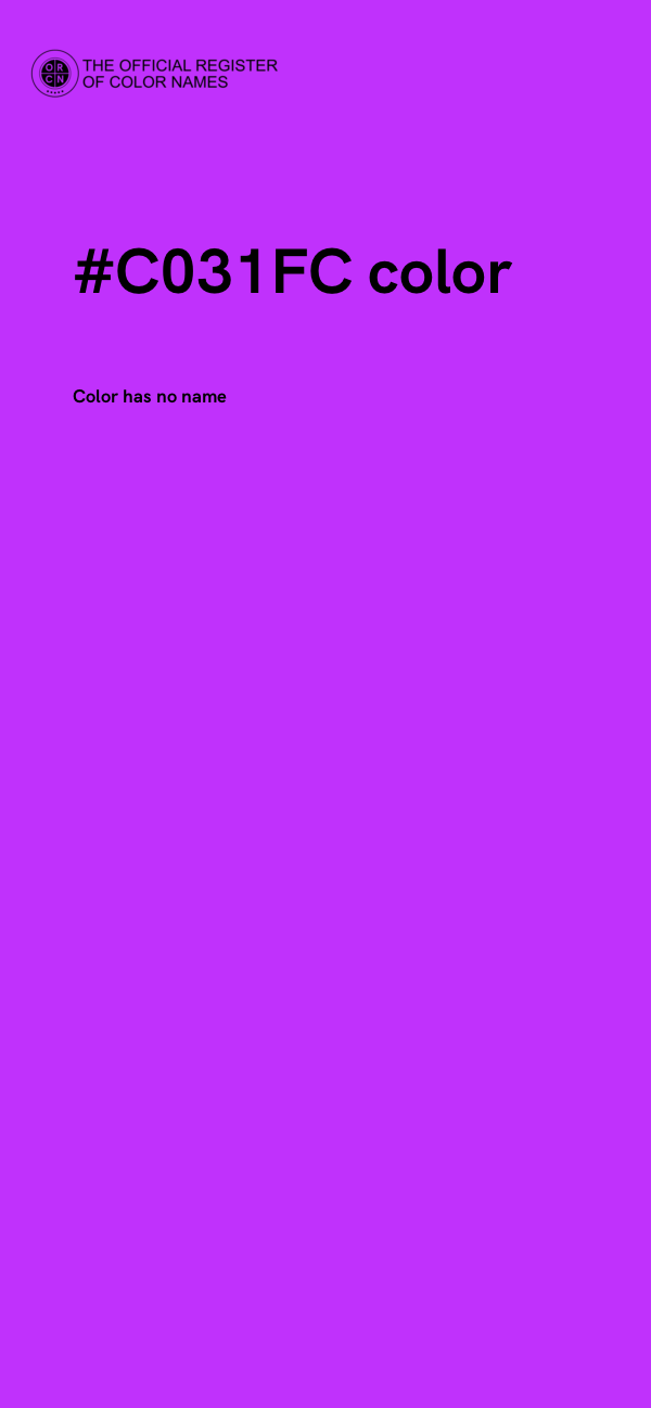 #C031FC color image