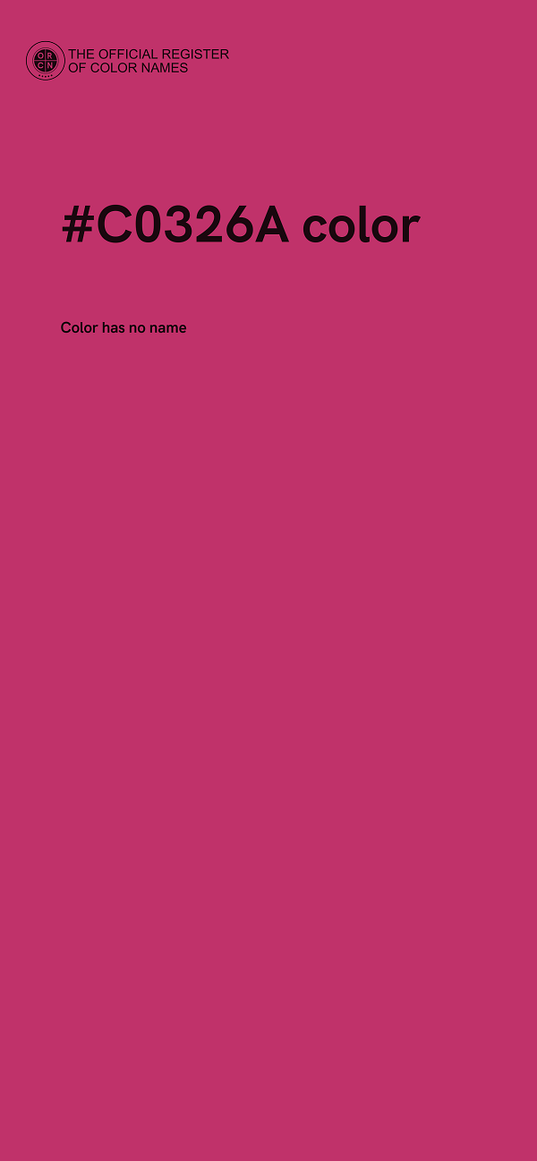 #C0326A color image