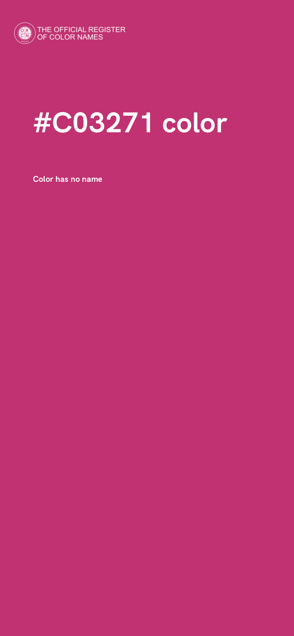 #C03271 color image