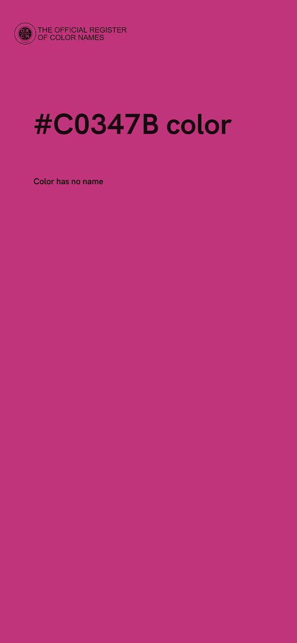#C0347B color image
