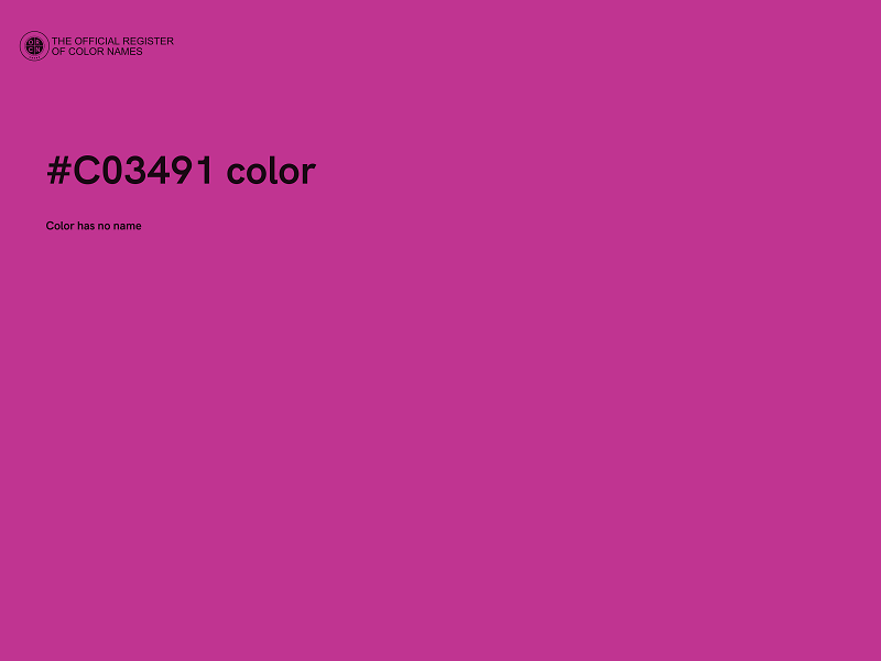 #C03491 color image