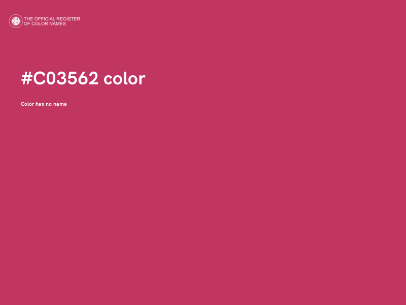 #C03562 color image