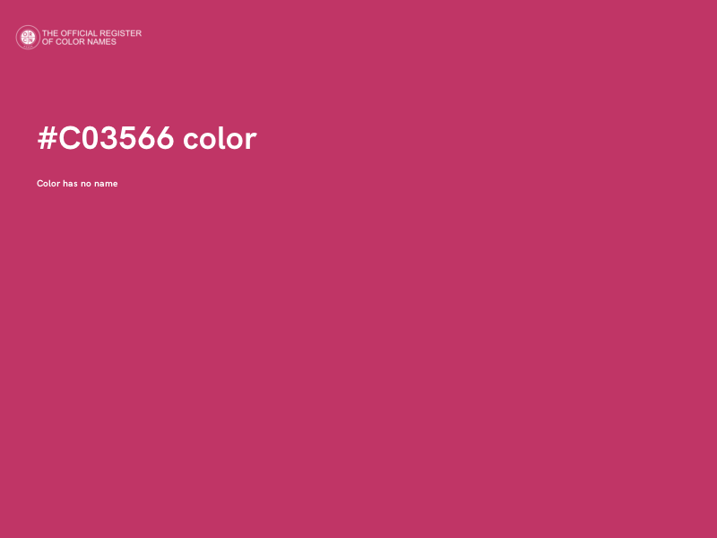 #C03566 color image