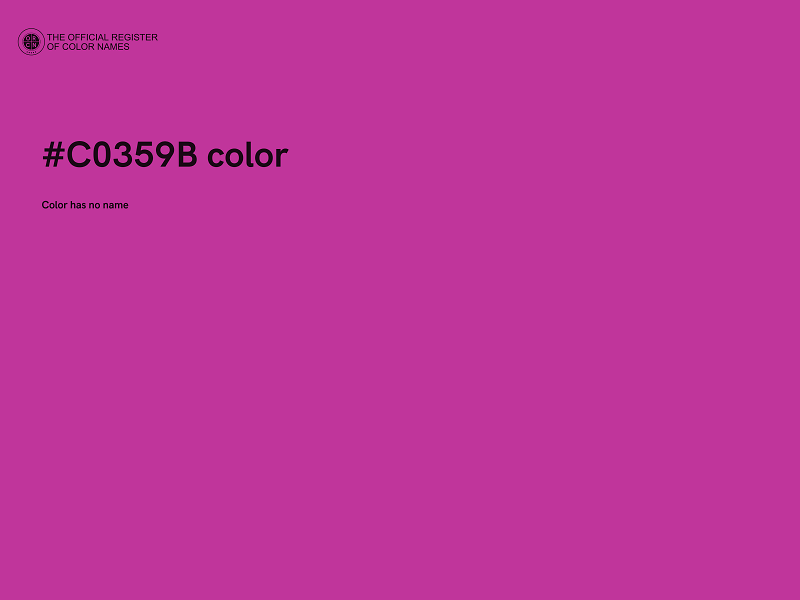 #C0359B color image