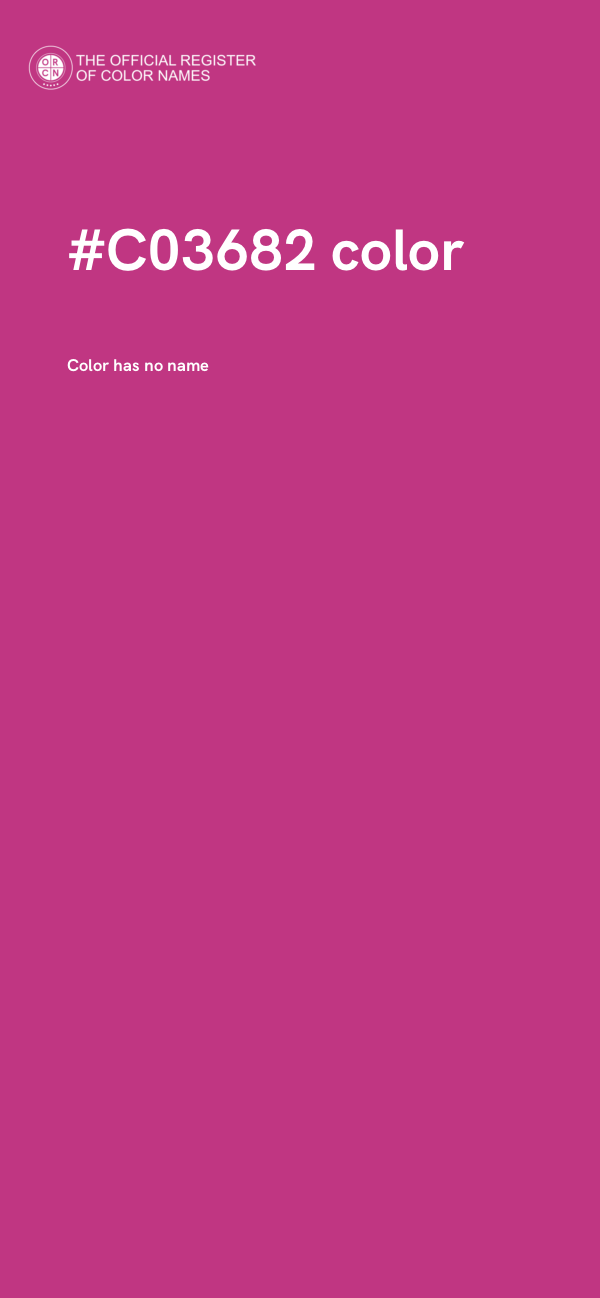 #C03682 color image