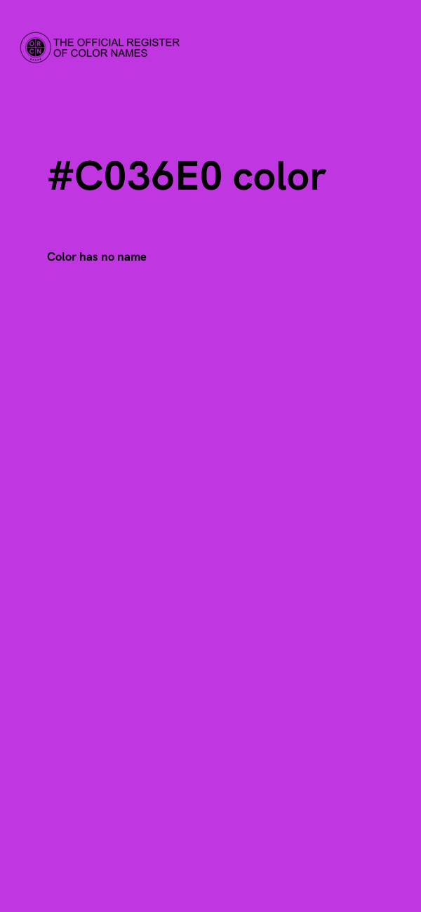 #C036E0 color image
