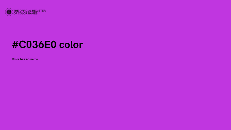 #C036E0 color image