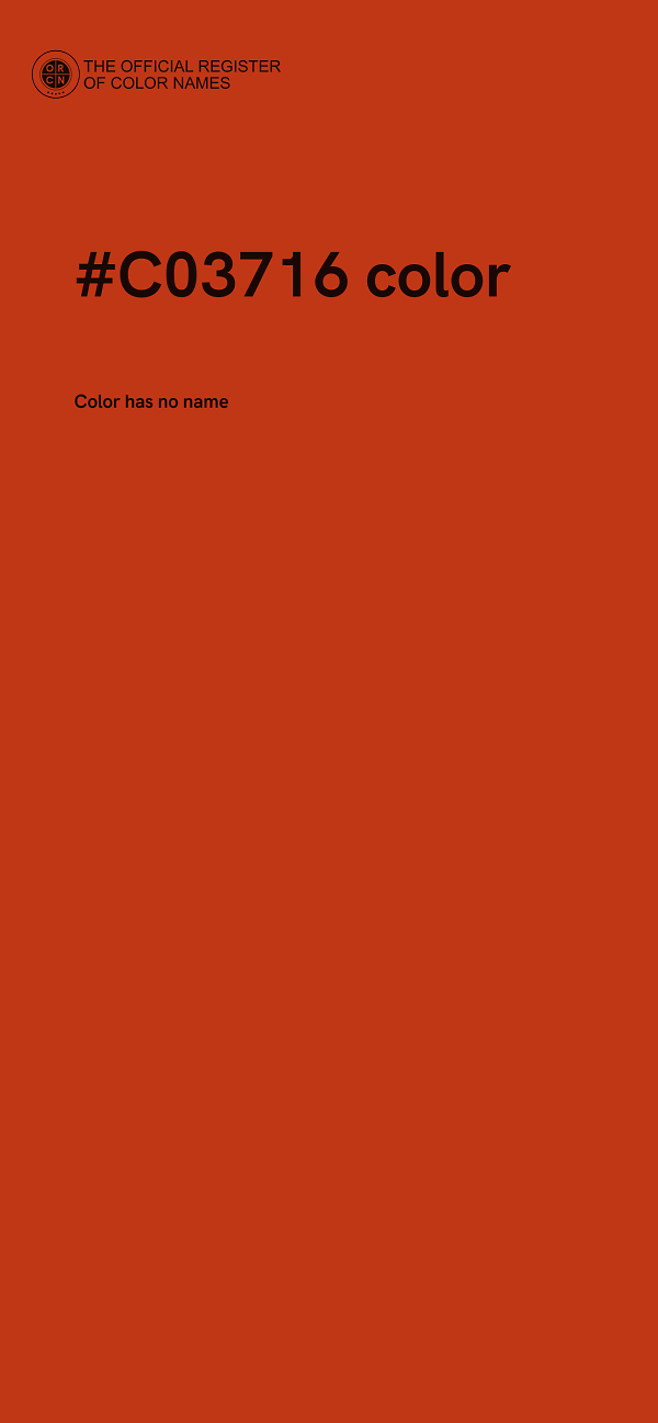 #C03716 color image