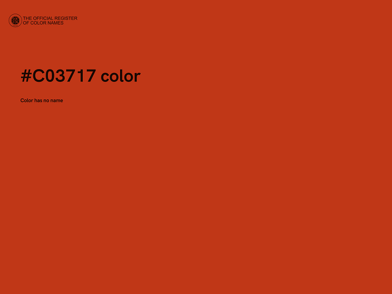 #C03717 color image