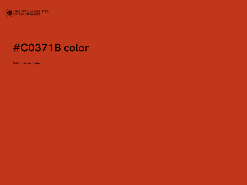#C0371B color image